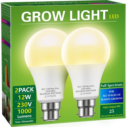 Briignite grow light bulb led - grow,