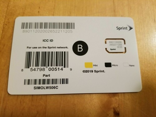 Scheda nano sim sprint - sim,