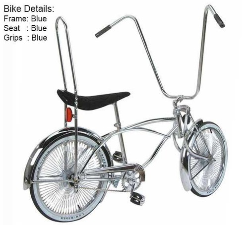 Bicicletta lowrider blu - bicicletta, 20"