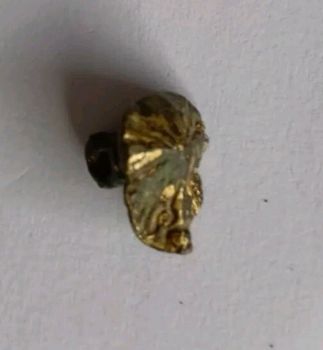 Bottone dorato bronzo tardo - bottone,