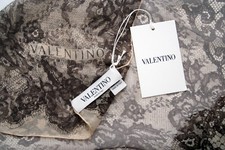 VALENTINO étole 100% SOIE NEUF 174x65 cm foulard ITALIE silk scarf NEW condition