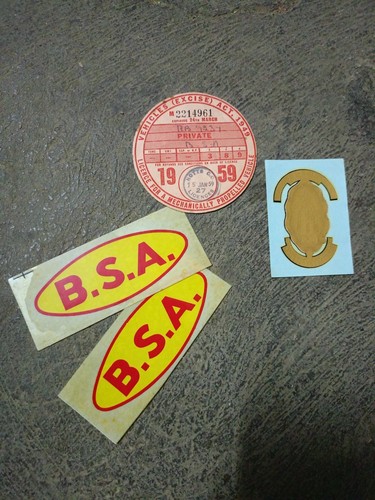 Adesivi decalcomania moto bsa - adesivi,