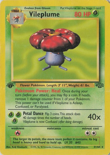 Vileplume rara giungla - rara,