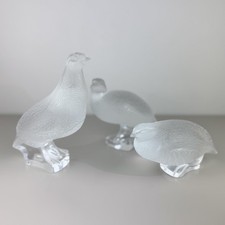 Full Set Of 3 Lalique Crystal