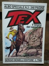 TEX ALBO SPECIALE N 3-IL SEGNO DEL SERPENTE-BONELLI 1990-DIS. GALLEPPINI-WESTERN