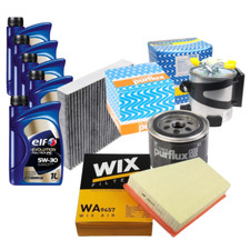 KIT TAGLIANDO LITRI ELF 5W30 C4 + 4 FILTRI RENAULT MEGANE SCENIC II 1500 DCI