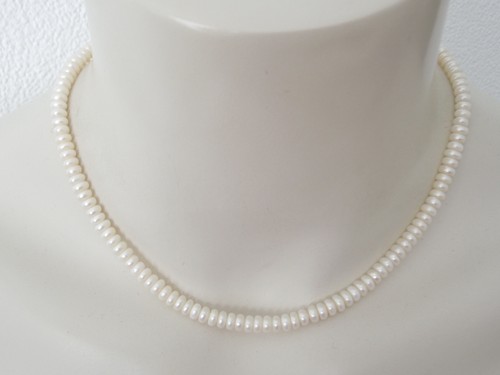 Collana perline argento - in, 925