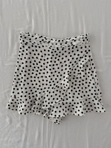 Zara mini skort bianco nero - mini,