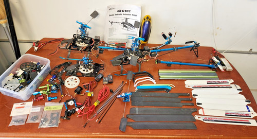 Enorme lotto tre 450 rc - tre, (3)