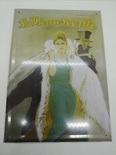 Targa pubblicitaria in latta