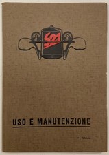 AUTO FIAT 521E 521C MANUALE USO E MANUTENZIONE VETTURE UFF. PUBBLICITARIO 1931