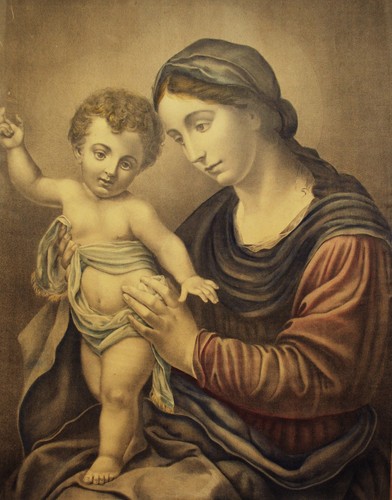 Madonna col bambino virgin - bambino,