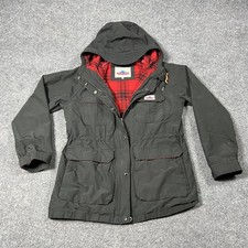 Giacca Penfield donna grande nera 60 40 parka montagna con cappuccio foderato in flanella