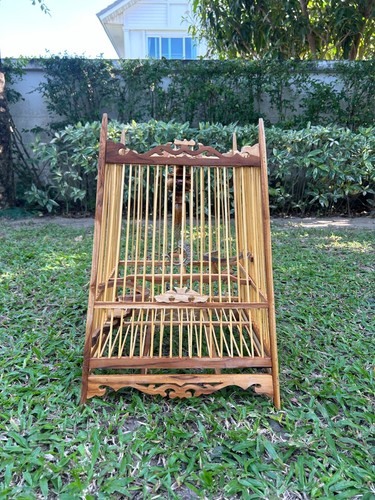 Wood bird cage sticks with - wood,