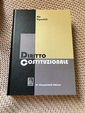 Diritto Costituzionale Law Book By Aljs Vignudelli