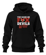 Felpa con cappuccio unisex You make me fox devils wild volpe diavoli selvaggi frase bavarese