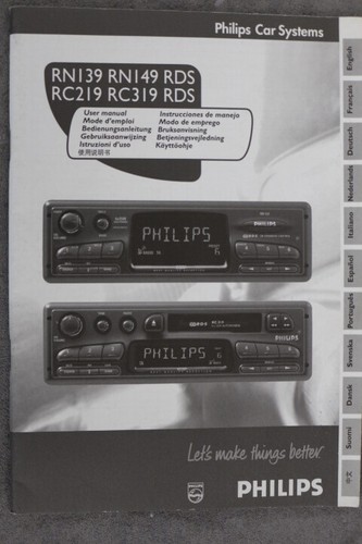 Philips autoradio rn139 rn149 - autoradio,