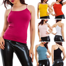 Canottiera donna top canotta costine sottogiacca retro vogatore basic QDZ9268