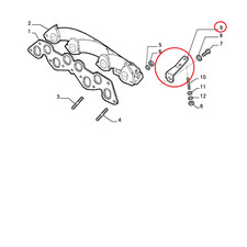 EXHAUST MANIFOLD BRACKET Fiat