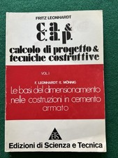 LEONHARDT CA & CAP Vol.1 INGEGNERIA CEMENTO ARMATO STRUTTURE [ORIGINALE]