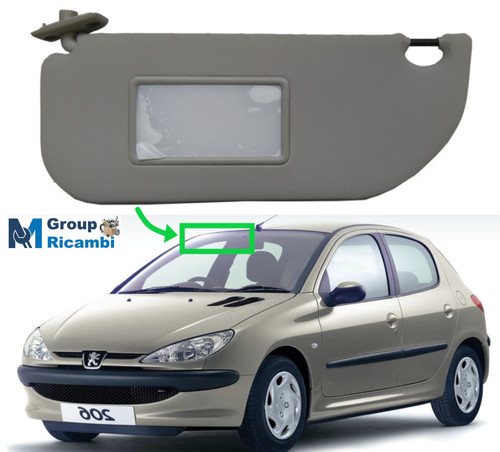 Peugeot 206 aletta parasole - 206,