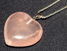 Collana, Pendente Quarzo Rosa