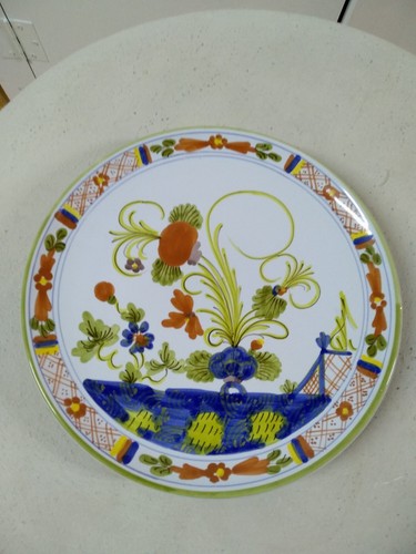 Piatto muro dipinto mano - dipinto, a
