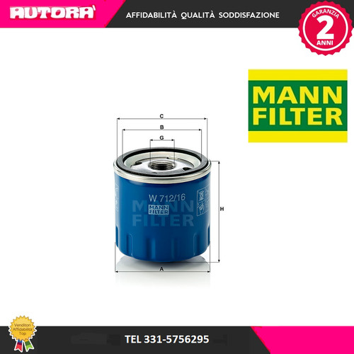 W71216 filtro olio - w71216,