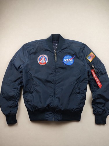 Giacca bomber blu scuro alpha - blu,