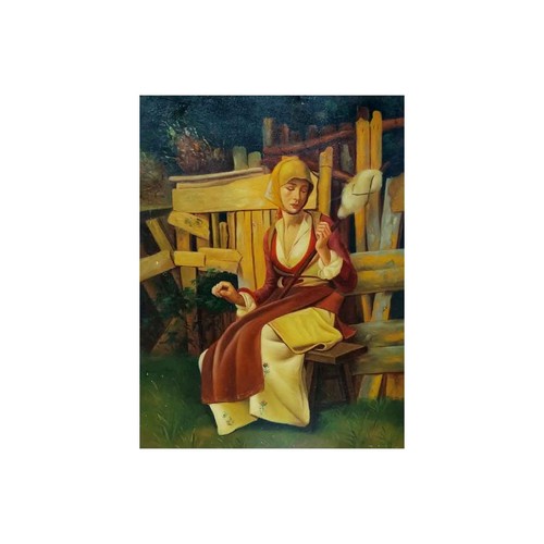 Dipinto fatto mano giovane - a,
