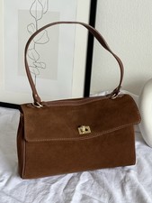 borsa In Pelle Scamosciata 