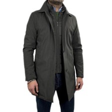 Trench Uomo Invernale Cappotto Elegante Soprabito Cappottino Sartoriale VEQUE