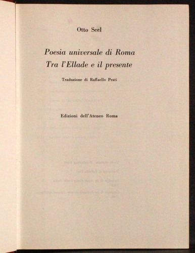 Poesia universale roma tra - universale,