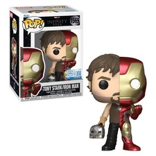 Funko Pop Split Iron Man / Tony Stark Bersaglio Esclusivo # 1569 +Protettore Prevendita