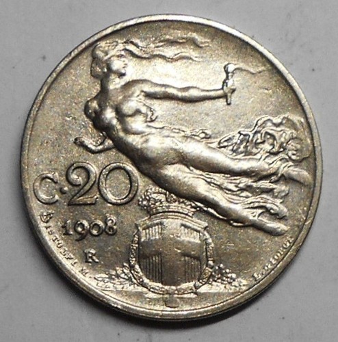 Centesimi 1908 q fdc - centesimi,