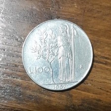 100 lire anno 1957 - lire,