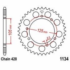 CORONA 56 DENTI 428 NERA