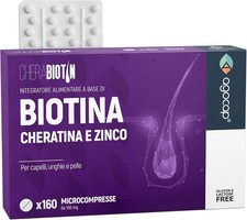Cherabiotin Biotin, Keratin and Zinc Vitamins for Nails Skin Hair Growth 240tab