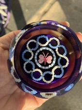 Fermacarte vintage in vetro