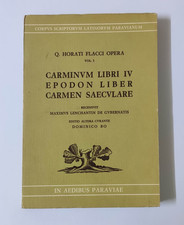 Orazio Q. Horati Flacci - Carminum libri IV Epodon liber Carmen saeculare - 1940
