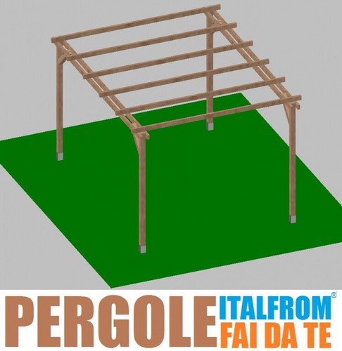 Pergola legno impregnato - pergola,