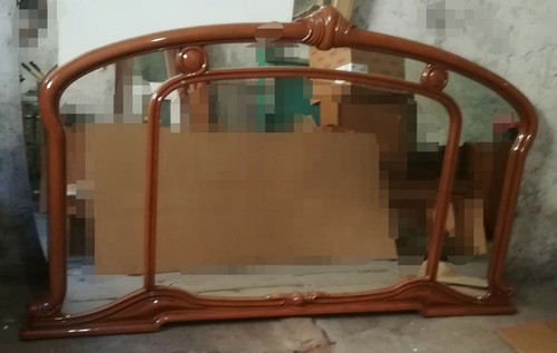 Specchio con cornice - specchio, legno