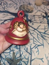 Thun piccola campana campanella rossa 2009 Angelo pergamena stelle