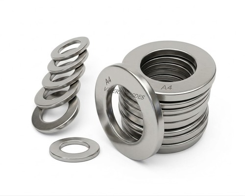 Rondelle piane acciaio inox - acciaio, a4