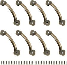 - 8 Maniglie per Mobili, Maniglia per Porta, Manico Interasse Rustico, in Lega D