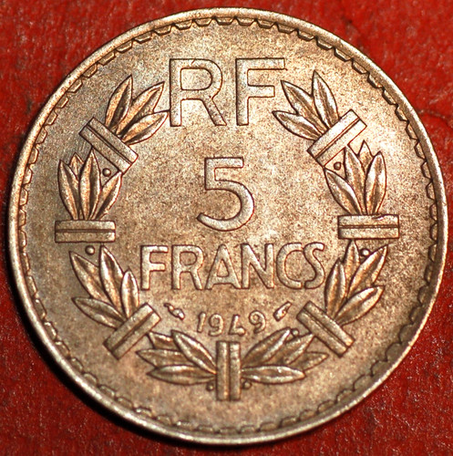 Francia franchi 1949 - franchi, km#