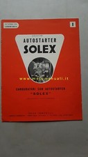 Solex carburatori BICT-BIT Autostarter manuale catalogo depliant