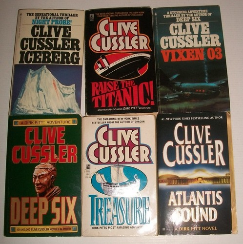 Clive cussler paperback lot - clive,