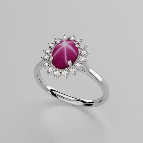 Anello rosa landy star - anello,