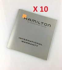 Offerta 10 Manuali Orologi Hamilton Libretto Garanzia Internazionale Istruzioni